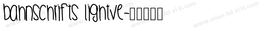 BahnschriftS LightVe字体转换